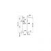 Смеситель для ванны Paffoni (Паффони) Light LIG032CR, хром