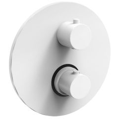 Смеситель для душа Paffoni (Паффони) Light LIQ019BO скрытого монтажа,с термостатом, белый матовый