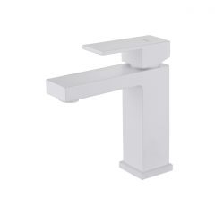 Смеситель Abber (Аббер) Daheim AF8210W для раковины, белый матовый