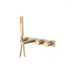 Смеситель Abber (Аббер) Rund AF8730G для ванны скрытого монтажа, золото матовое