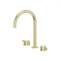 Смеситель Abber (Аббер) Wasser Kreis 316 AF8108BG-M для раковины, золото брашированное