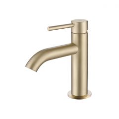 Смеситель Abber (Аббер) Wasser Kreis AF8110G для раковины, золото матовое
