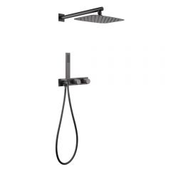 Душевая система Abber (Аббер) Rund AF8718NG скрытого монтажа без излива, никель