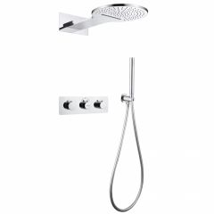Душевая система Abber (Аббер) Wasser Kreis AF8151 скрытого монтажа без излива, термостат, хром