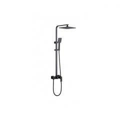 Душевая стойка Abber (Аббер) Daheim AF8220BL без излива, черный матовый