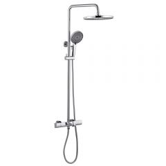 Душевая стойка Abber (Аббер) Thermostat AF8516L с термостатом и изливом, хром