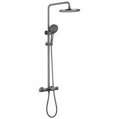 Душевая стойка Abber (Аббер) Thermostat AF8516NG с термостатом и изливом, никель