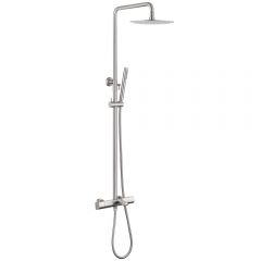 Душевая стойка Abber (Аббер) Thermostat AF8516SPL с термостатом и изливом, сатин