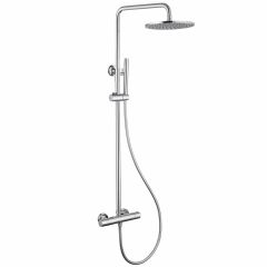 Душевая стойка Abber (Аббер) Wasser Kreis AF8160L с термостатом без излива, хром