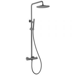 Душевая стойка Abber (Аббер) Wasser Kreis AF8160NG с термостатом без излива, никель