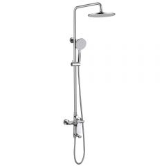 Душевая стойка Abber (Аббер) Weiss Insel AF8016N с изливом, хром