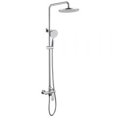 Душевая стойка Abber (Аббер) Weiss Insel AF8020L без излива, хром