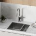 Смеситель для кухни Sancos (Санкос) Grand c вытяжным и поворотным изливом, нержавеющая сталь, (SC4002BNG)