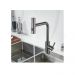 Смеситель для кухни с мультифункциональным изливом Raffine (Раффин) F203T, оружейная сталь