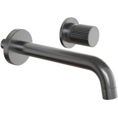 Смеситель для раковины Paini Cox Grip встраиваемый 7GPZ208 черный брашированный