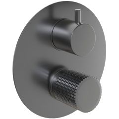 Смеситель для ванны Paini Cox Grip встраиваемый 7GPZ6911 черный брашированный