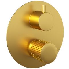 Смеситель для ванны Paini Cox Grip встраиваемый 7GPJ6911 брашированное золото