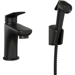 Смеситель для раковины Paini Laguna с гигиеническим душем LACR205/574 черный