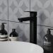Смеситель для раковины Paini Viva Style без донного клапана,  P4YO205LL черный