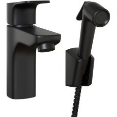 Смеситель для раковины Paini Viva Style с гигиеническим душем P4YO205/574 черный