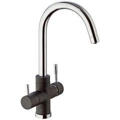 Смеситель для кухни Paini Cox на 3 воды 7844643CR3V11L2KM Metallic Black