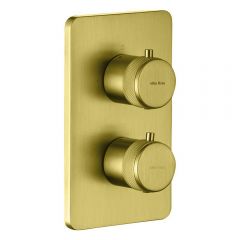 Встраиваемый смеситель для душа Allen Brau (Аллен Брау) Priority 5.31213-GB с термостатом, с внутренней частью, брашированное золото