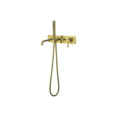 Встраиваемый смеситель для ванны и душа Allen Brau (Аллен Брау) Priority 5.31A05-GB с внутренней частью, брашированное золото