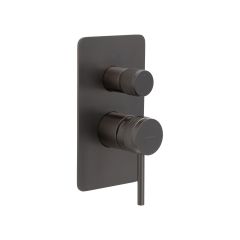 Встраиваемый смеситель для душа Allen Brau (Аллен Брау) Priority 5.31011-MG с внутренней частью, брашированный графит