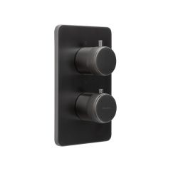 Встраиваемый смеситель для душа Allen Brau (Аллен Брау) Priority 5.31314-MG с термостатом, с внутренней частью, брашированный графит