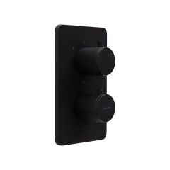 Встраиваемый смеситель для душа Allen Brau (Аллен Брау) Priority 5.31314-31 с термостатом, с внутренней частью, черный матовый