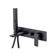 Смеситель для ванны и душа Allen Brau (Аллен Брау) Infinity 5.21007-31 с внутренней частью, черный матовый