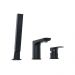 Смеситель на борт ванны Allen Brau (Аллен Брау) Infinity 5.21008-31, черный матовый