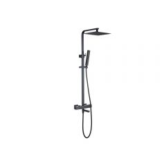 Душевая стойка Allen Brau (Аллен Брау) Infinity 5.21029-31 со смесителем, черный матовый