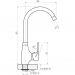 Смеситель для кухни Сантаком stMIRA 7810, хром