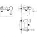 Смеситель для ванны Bronze de Luxe (Бронз Де Люкс) Yasmina хром T800/B03