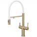 Смеситель для кухни с подключением фильтра воды Rose (Розе) , золотой сатин, R458G