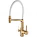 Смеситель для кухни с подключением фильтра воды Rose (Розе) , золотой сатин, R658G