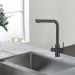 Смеситель для кухни с подключением фильтра WesnaArt EKO05-151Black, черный