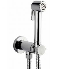 Гигиенический душ Bossini Paloma с прогрессивным смесителем, лейка металлическая, шланг 125 см., цвет: белый матовый E37007B.045