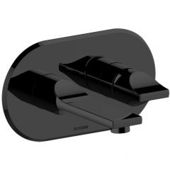 Смеситель Bossini Apice для раковины встраиваемый, однорычажный, излив 180 мм., цвет: черный матовый Z00549.073
