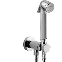 Гигиенический душ Bossini Nikita с прогрессивным смесителем, лейка металлическая, шланг металлический, цвет: хром E37008B.030