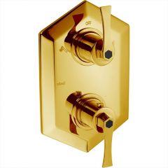 Смеситель Cisal Cherie встраиваемый термостатический для душа, цвет: золото CF0191007C