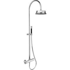 Душевая система Cisal Cherie настенная: верхний душ, термостатический смеситель для душа, ручной душ с держателем и шлангом, цвет: хром CEC8001021