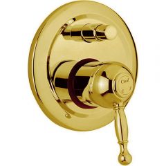 Встраиваемый смеситель Cisal Arcana Royal однорычажный для ванны/душа, цвет: золото AY00210024