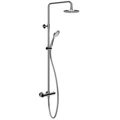 Душевая система Gessi Emporio shower, с верхним душем, термостатическим смесителем, штанга, шланг, ручно душ, цвет: хром 35181#031