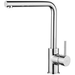 Смеситель для кухни AQG COLORS, с прямым поворотным изливом цвет, хром 05COL500CR