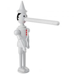 Смеситель для кухни Emmevi Pinocchio, двухрычажный (излив 20,6 см), без донного клапана, цвет белый 1887/BC