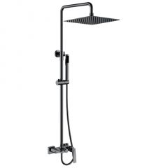 Стойка для душа Богеме (Boheme) со смесителем Venturo Shine Gun Metall 378-SGM