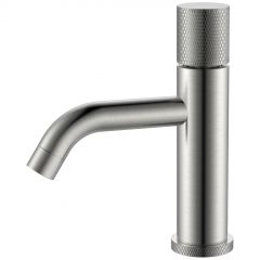 Смеситель Богеме (Boheme) Stick для умыв. низ. Nikel Brush низкий с ручкой Touch 121-NB.2