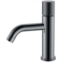 Смеситель Богеме (Boheme) Stick для умыв. низ. Gun Metal низкий с ручкой Touch 121-SGM.2